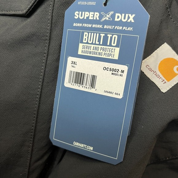 Carhartt Men's Super Dux Relaxed Fit Insulated Traditional Coat Size 3XL Tall - Picture 6 of 7